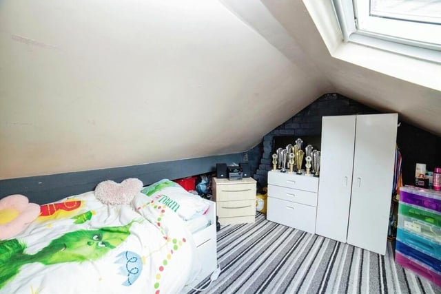 The second attic room at the £220,000 Alexandra Street property. Again, it can be used as a bedroom by a growing family.