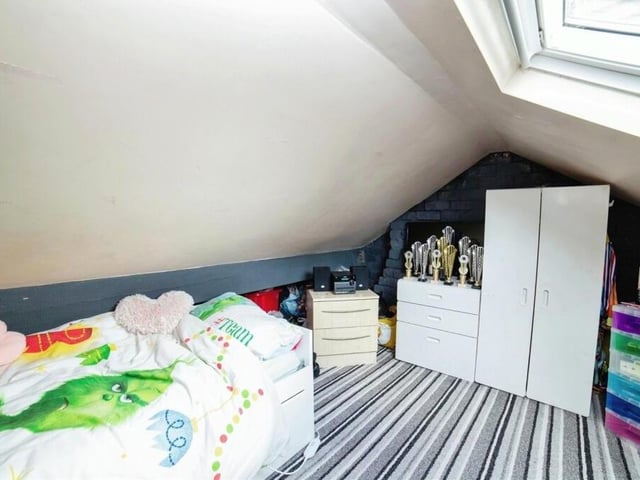 The second attic room at the £220,000 Alexandra Street property. Again, it can be used as a bedroom by a growing family.