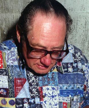 An arts and craft fair was held St Oswolds Church in Kirk Sandall in 1999. Here is Dickie Watson who makes miniature models.