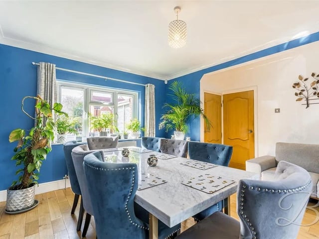 This versatile room has a window to the front along with double doors opening to the conservatory and is the perfect place for family meals or entertaining.