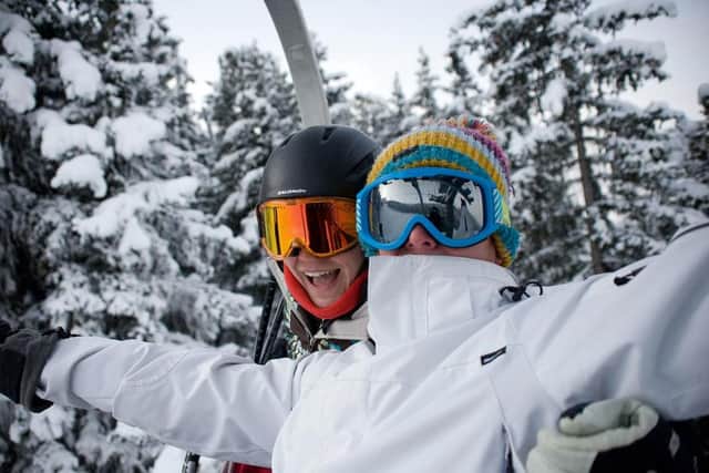 It's all smiles on a typical skiing trip organised by Interski.