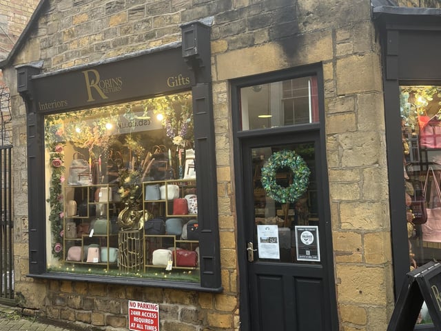 The Robins Return boutique gift shop in the heart of Bolsover is a popular spot with tourists.