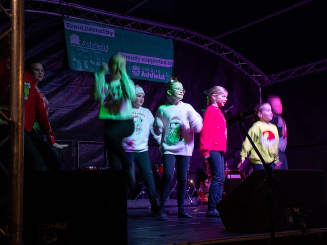 The Christine March School of Dance during their performance