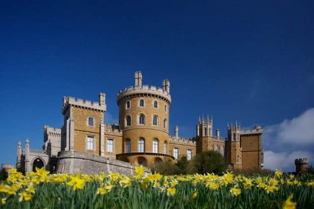 Belvoir Castle in the spring