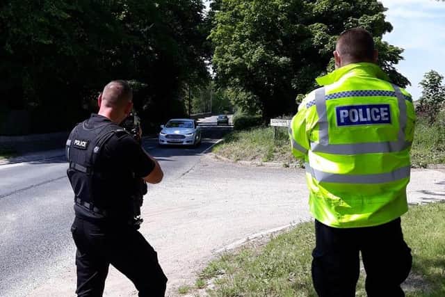 Police carried out speed checks at a number of sites across Mansfield district this week. Photo: Notts Police/Facebook.