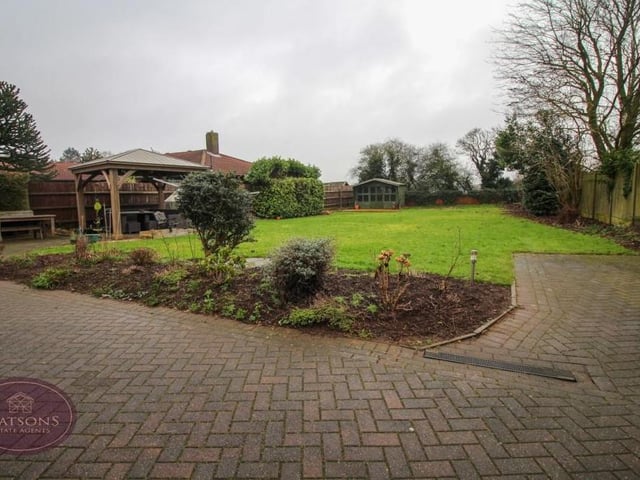 Thanks to timber fencing to the perimeter, the garden offers a good level of privacy.