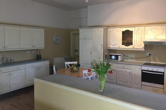 The kitchen of the property.