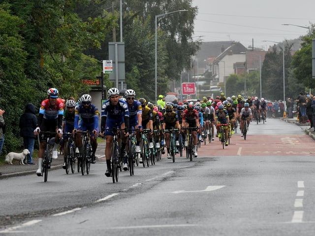 The Tour Of Britain rides through Annesley