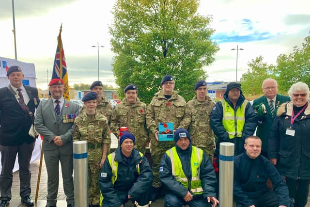 The Poppy Appeal launch was held at Giltbrook Retail Park this year.