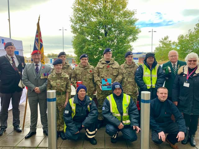 The Poppy Appeal launch was held at Giltbrook Retail Park this year.