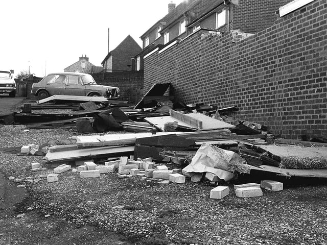 The storm caused thousands of pounds worth of damage.