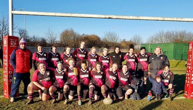 Ashfield Ladies RUFC pose for a team pic. Do you know anyone in this image?