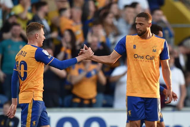 George Maris with Jordan Bowery, who have both been with Stags throughout the Clough era.