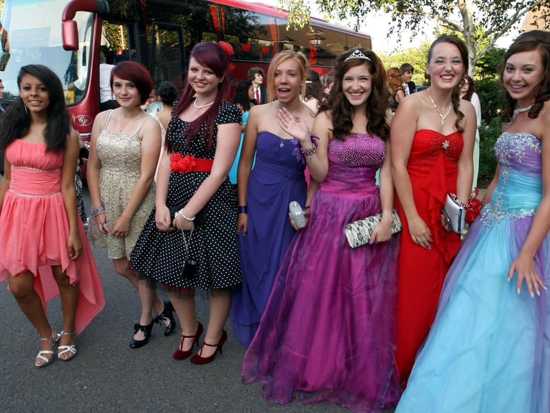 Northampton Academy pupils at prom in 2013.