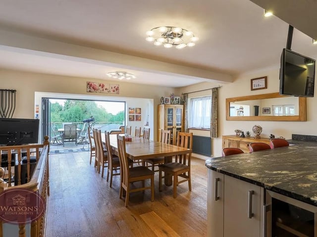The open plan layout lends itself to family life.
