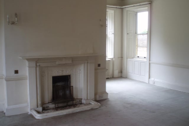 The drawing room before the transformation of Cuckney House.