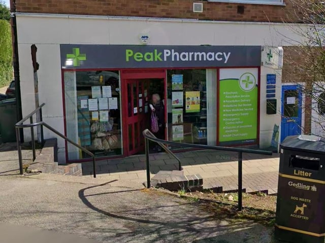 Peak Pharmacy on Milton Court, Ravenshead, will be closed on Christmas Day and Boxing Day.