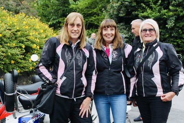 Elaine, Joanne and Heather came from the 'Two Hats' scooter club in Bolton.