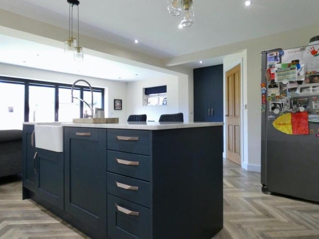 Like all the rooms at the Newlands Drive property, the kitchen is beautifully presented.