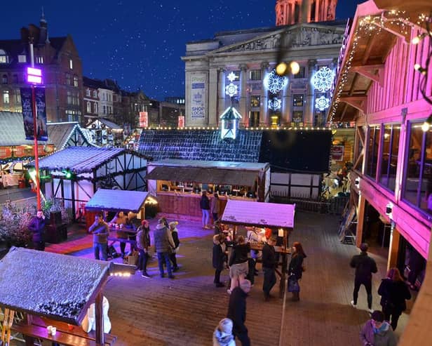 Nottingham Winter Wonderland at Old Market Square in 2019. Picture by Nottingham City Council.