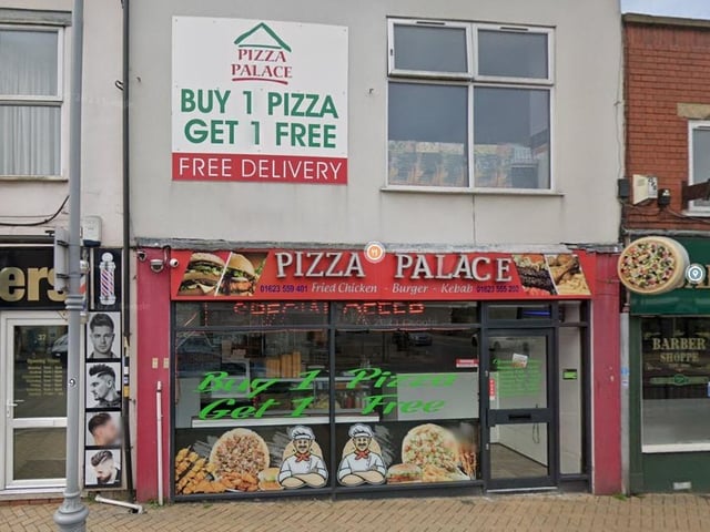 Pizza Palace on Forest Street, Sutton, was rated four out of five on October 16