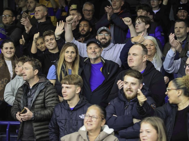 Happy Stags fans at Luton Town.