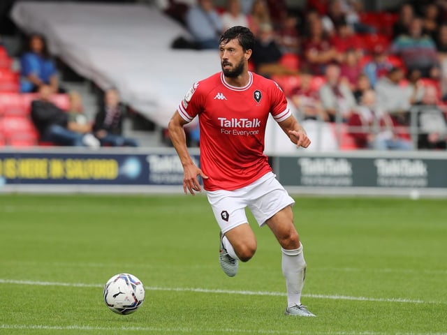 Salford's Jason Lowe is valued at £720,000. Lowe hit the winning penalty as Salford won the EFL Trophy Final against Portsmouth last season.