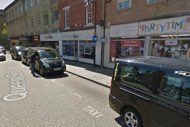 Taxis at the rank on Queen Street.