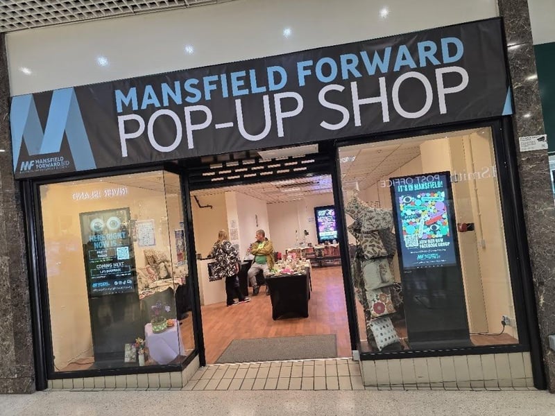 Mansfield Forward BID opened a pop-up shop at the Four Seasons Shopping Centre to assist small businesses in testing the retail experience.