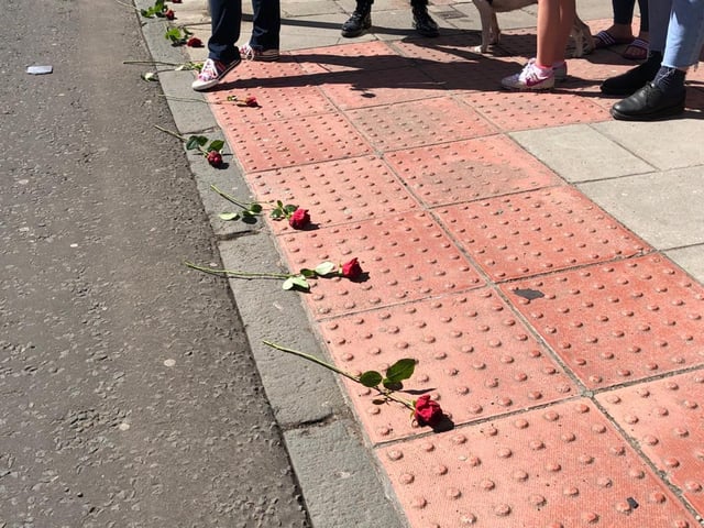 Since the crash messages of condolences, flowers and toys have been left at the crash site