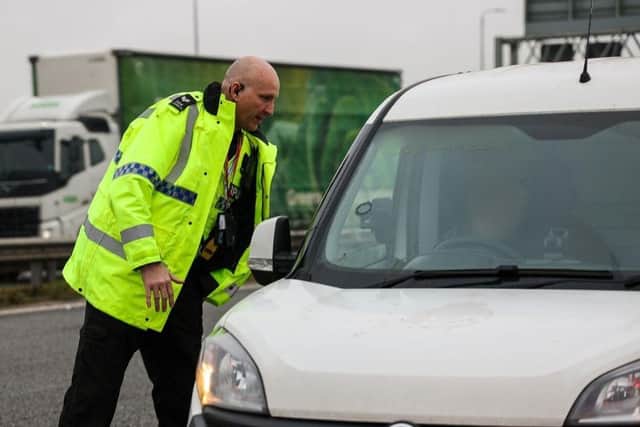 More than 60 motorists were stopped by officers during a covert operation in Mansfield and Ashfield.