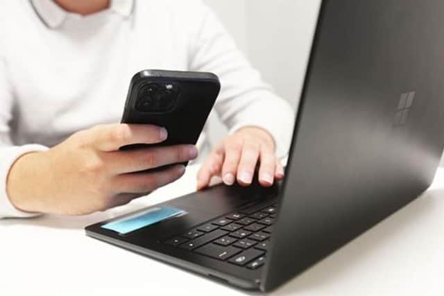 Nottinghamshire Police issued the photo as officers have urged the public to remain vigilant online amid the rising number of scams.