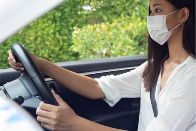 Wearing a face mask incorrectly while driving could land you with a fine.