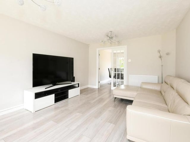 On entering the front door, the first room you come to is this smart lounge or living room. Settle down for a night in front of the telly.
