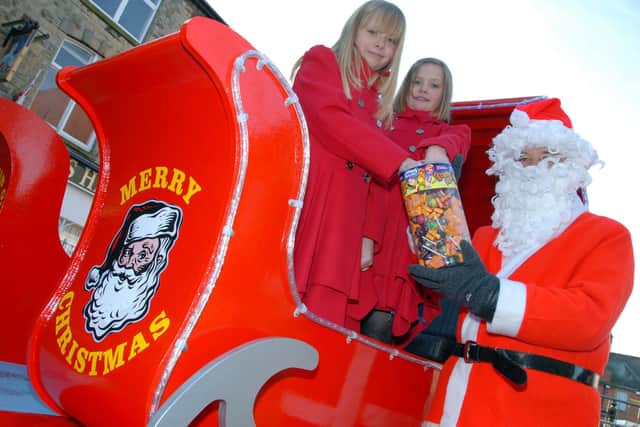 The Rotary Club sleigh is always a hit with the children