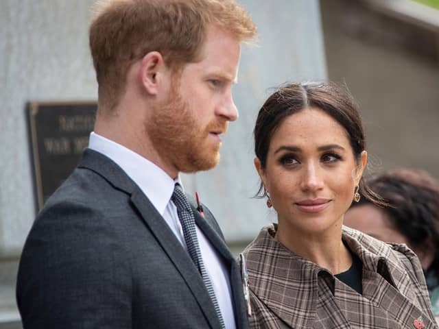 Prince Harry, Duke of Sussex and Meghan, Duchess of Sussex (Photo by Rosa Woods - Pool/Getty Images)