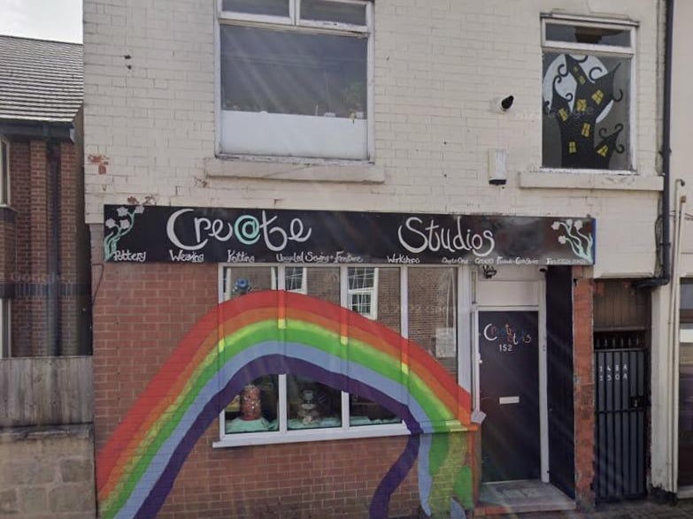 Create Studios is based at 152 Outram Street, Sutton. The studio holds a gallery and runs a range of sessions for all ages, including a kid's craft club and evening pottery classes.