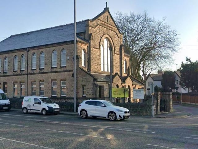 Woodhouse Road in Mansfield opposite the church.