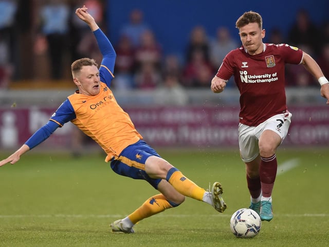 Sam Hoskins has had an impressive season with 13 goals and 9 assists for Cobblers.