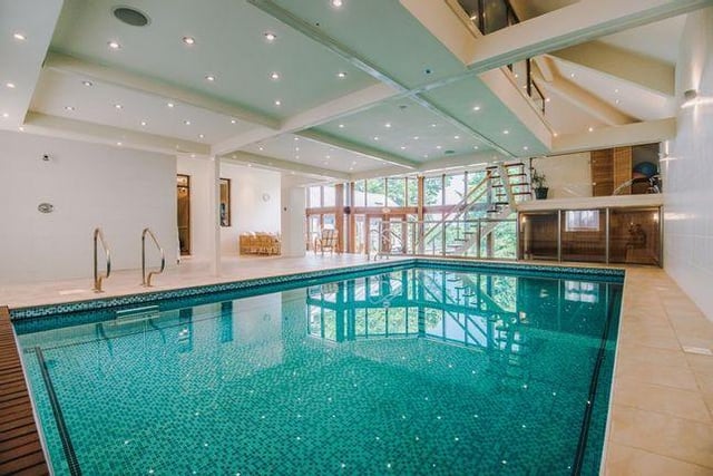 Arnold and Phillips Estate Agents describes the leisure complex at this property on Quarry Drive, Aughton, as "breathtaking". It features a gymnasium, heated swimming pool, sauna and changing area.