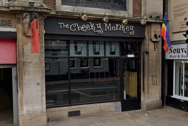 The Cheeky Monkey Retro Bar, Handley Arcade, Leeming Street, Mansfield town centre.