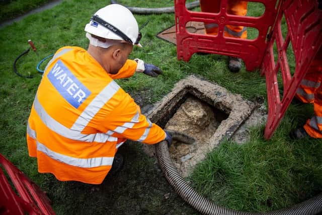 Severn Trent team manages a blockage