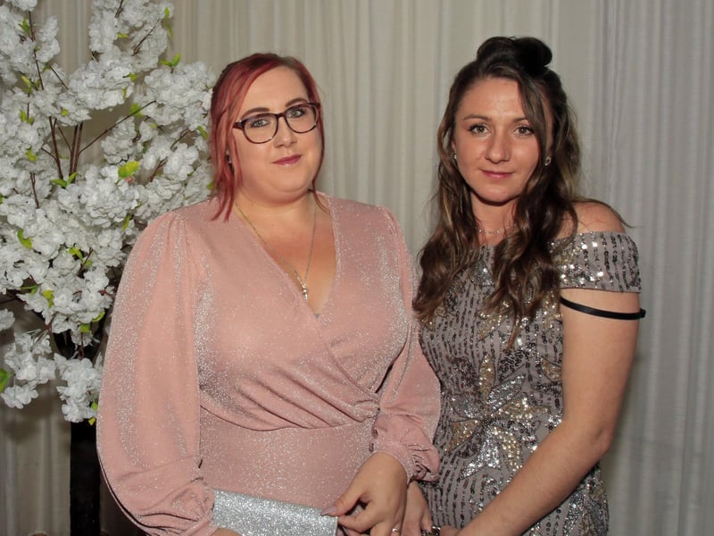 Jo Warriner and Brianne Pritchard, of Mansfield Refillery at your Chad business awards, 2021. Mansfield Refillery now lives on Warsop's High Street, with an eco-friendly range of products and a community coffee loft.