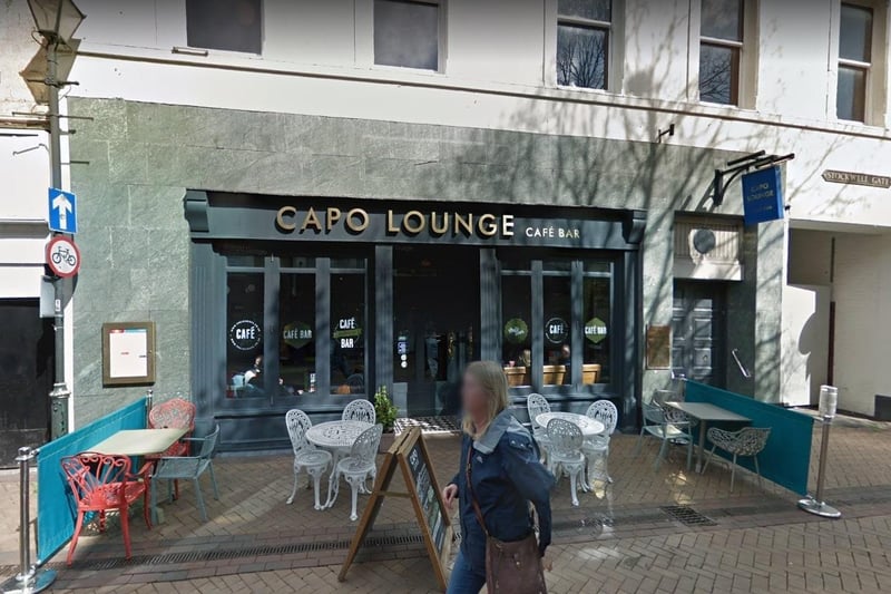 Capo Lounge, 2-8 Stockwell Gate, Mansfield, has a 4.5/5 rating based on 1,100 reviews.