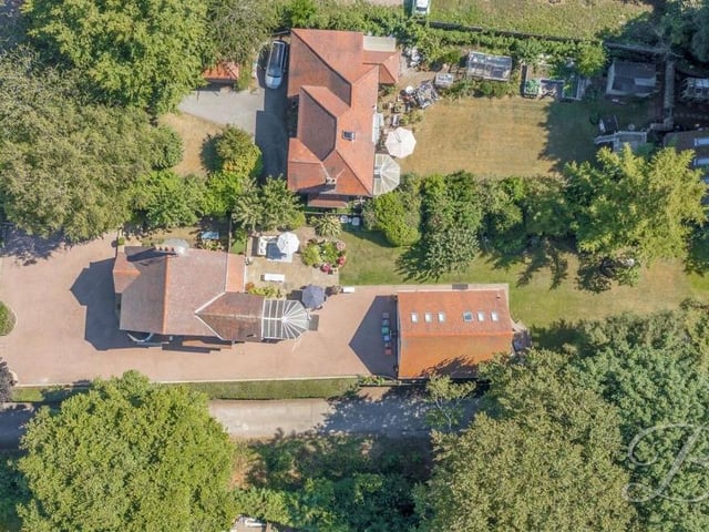 We say farewell to the Chapel Street property with an overhead image. The house sits on a wonderful plot that spans one-third of an acre and falls within a conservation area.