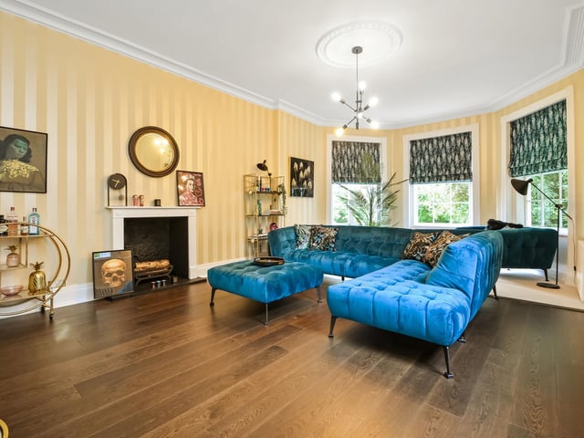 This 8 bed house in Bidbury Lane, Old Bedhampton, is on the market for offers in excess of £1.8m. It is listed by Fine and Country.