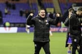 Nigel Clough celebrates following the League One match against Bolton at The Toughsheet Community Stadium, 29 December 2025. Photo credit Chris & Jeanette Holloway / The Bigger Picture.media