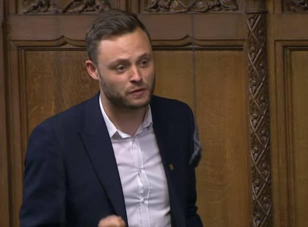 Coun Ben Bradley, Mansfield MP and Nottinghamshire Council leader, in the House of Commons.