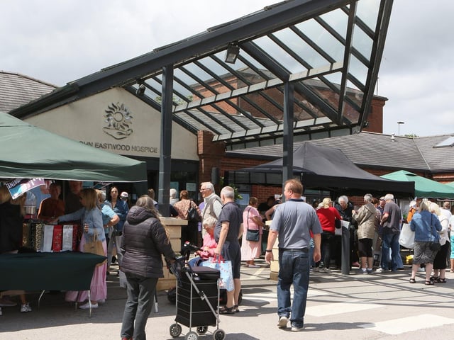 The crowds turned up early to beat the weather.