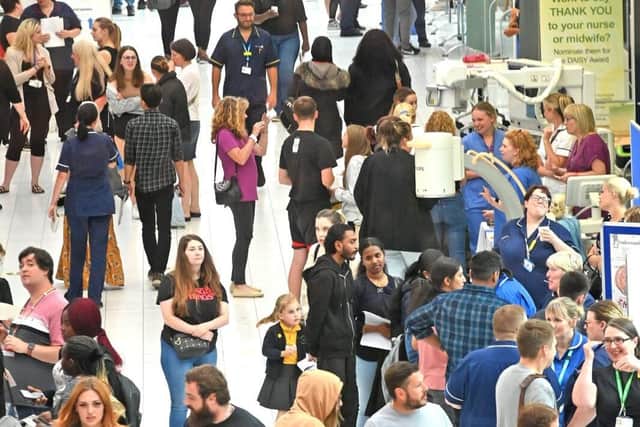 Attendees at the clinical careers event at King's Mill Hospital. Picture: Sherwood Forest Hospitals NHS Trust